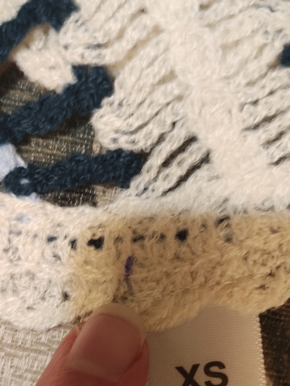 PETS: DOG CROCHET SHIRT - BLUE DIAMONDS - Picture 9 of 16